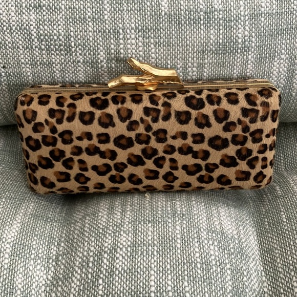 RARE DVF “Tonda” Leopard Clutch/Bag/Purse - Picture 2 of 7